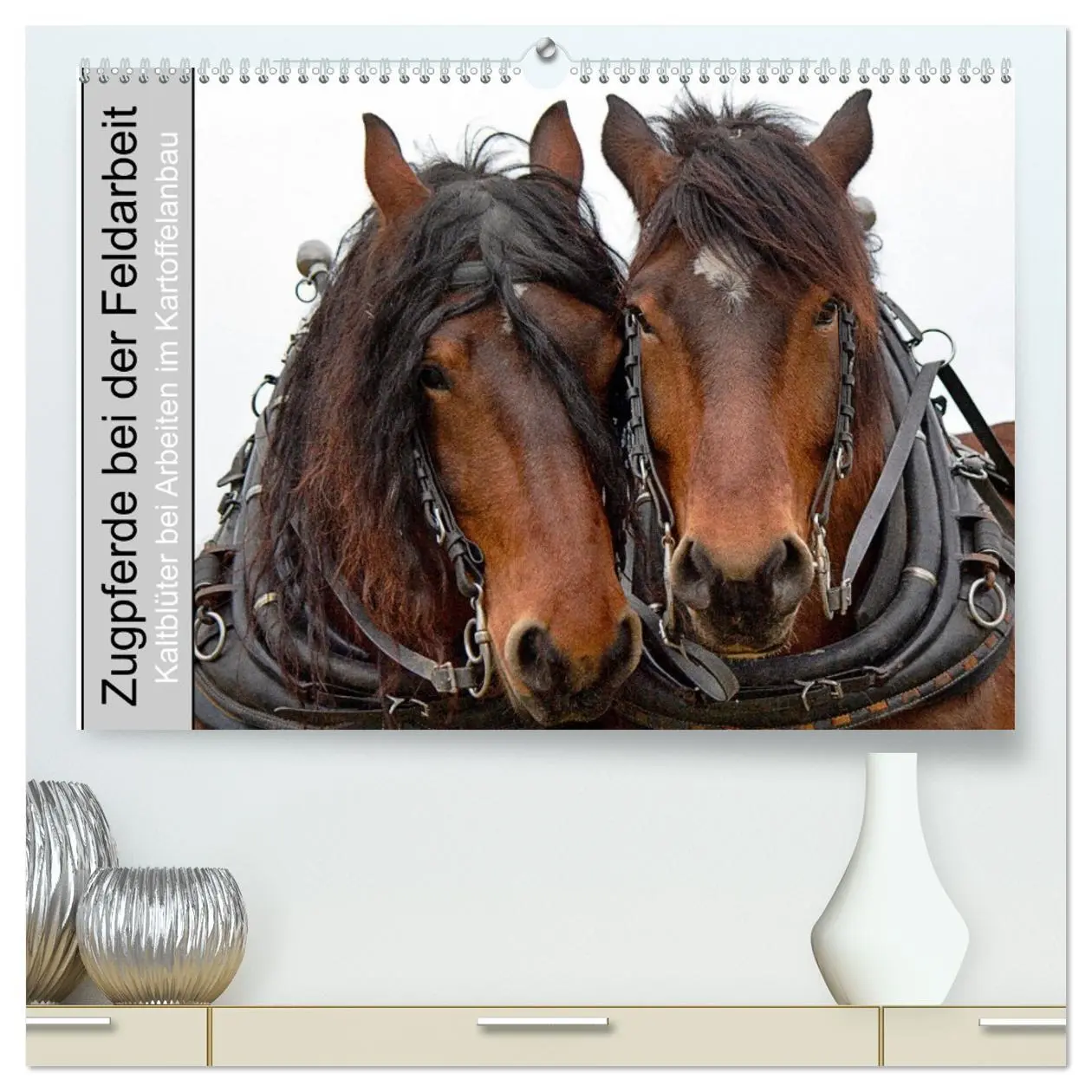 Cover: 9783457650820 | Zugpferde bei der Feldarbeit (hochwertiger Premium Wandkalender...
