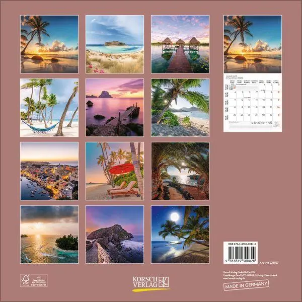 Bild: 9783819300820 | Trauminseln 2027 | Verlag Korsch | Kalender | 13 S. | Deutsch | 2027