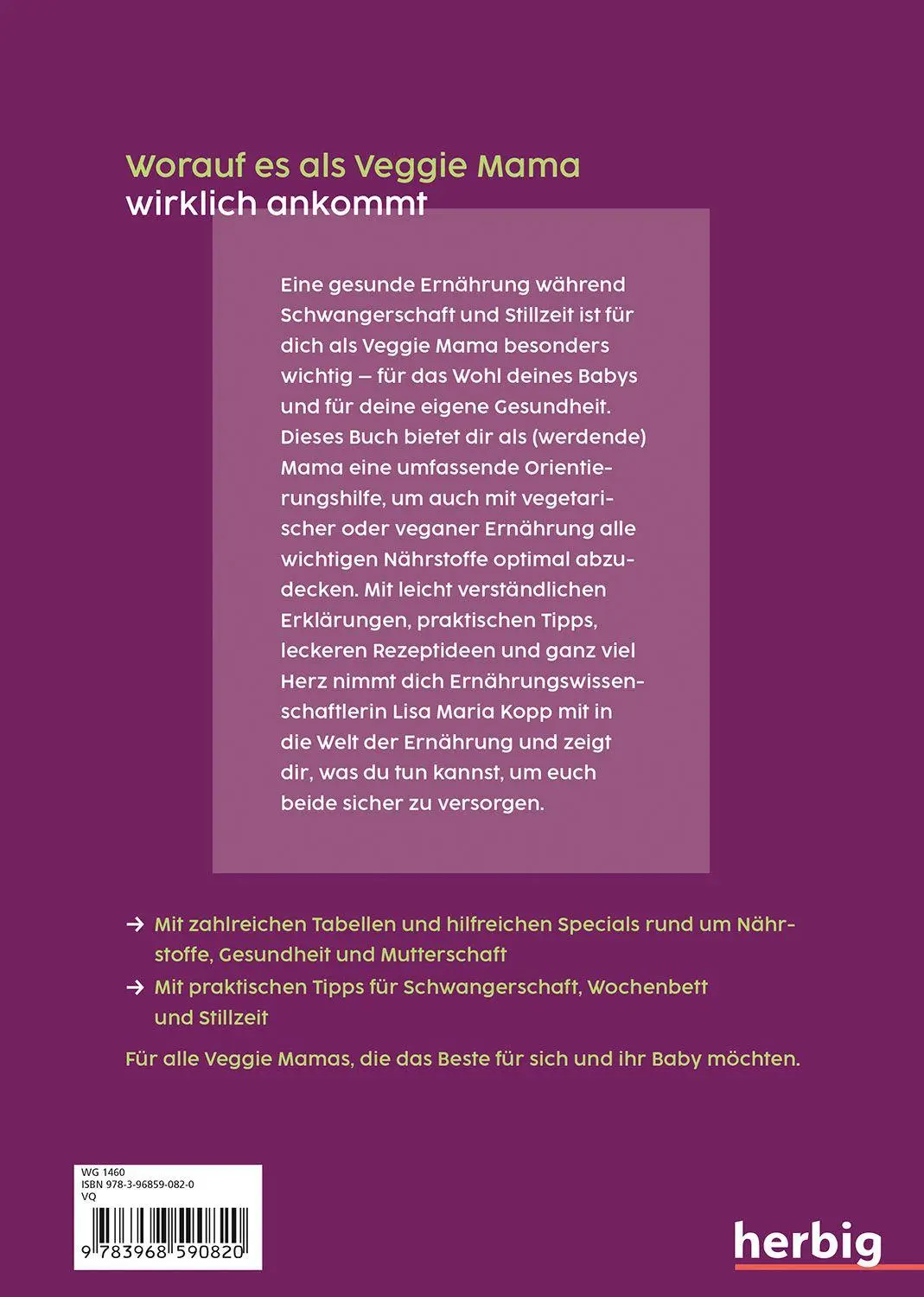 Bild: 9783968590820 | Veggie Mama | Lisa Maria Kopp | Taschenbuch | 192 S. | Deutsch | 2025