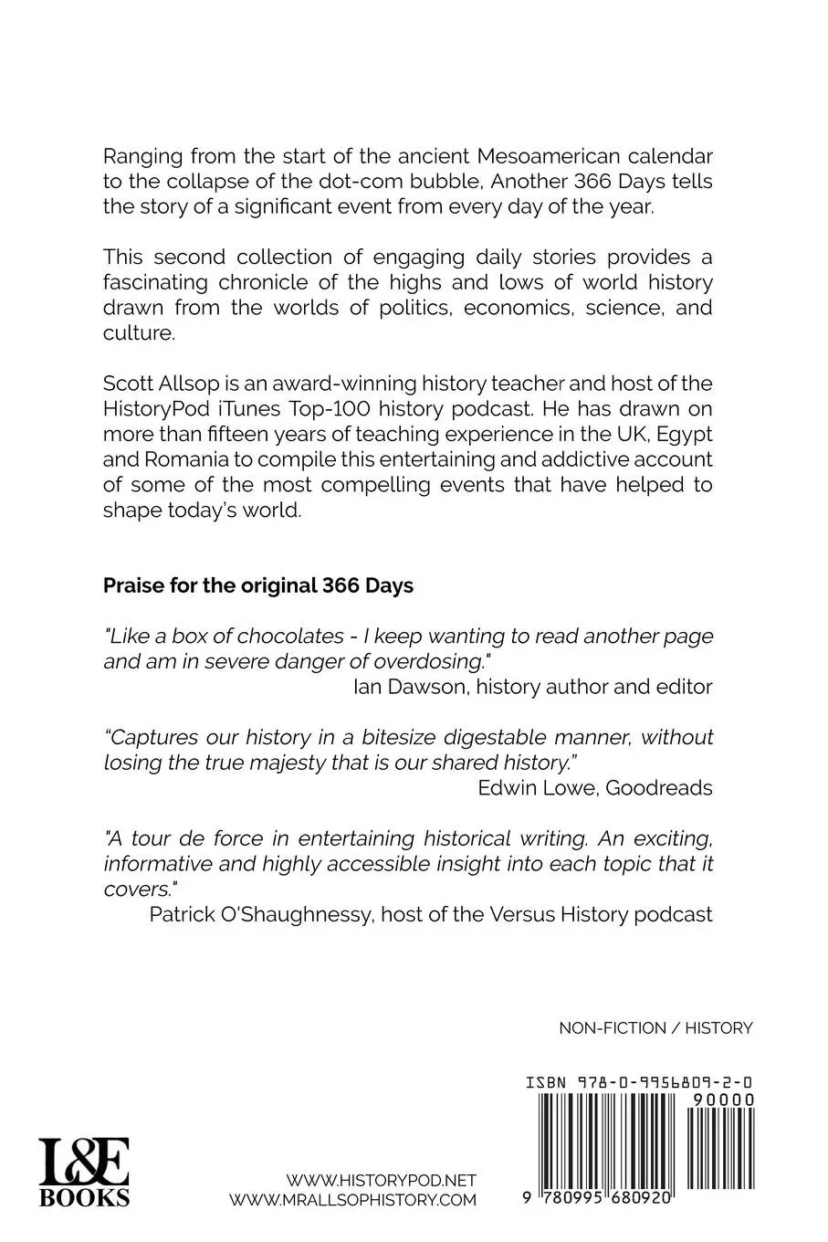Rückseite: 9780995680920 | Another 366 Days | More Stories From This Day in History | Allsop