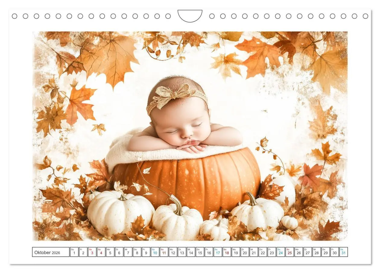 Bild: 9783457260920 | Babyzauber (Wandkalender 2026 DIN A4 quer), CALVENDO Monatskalender