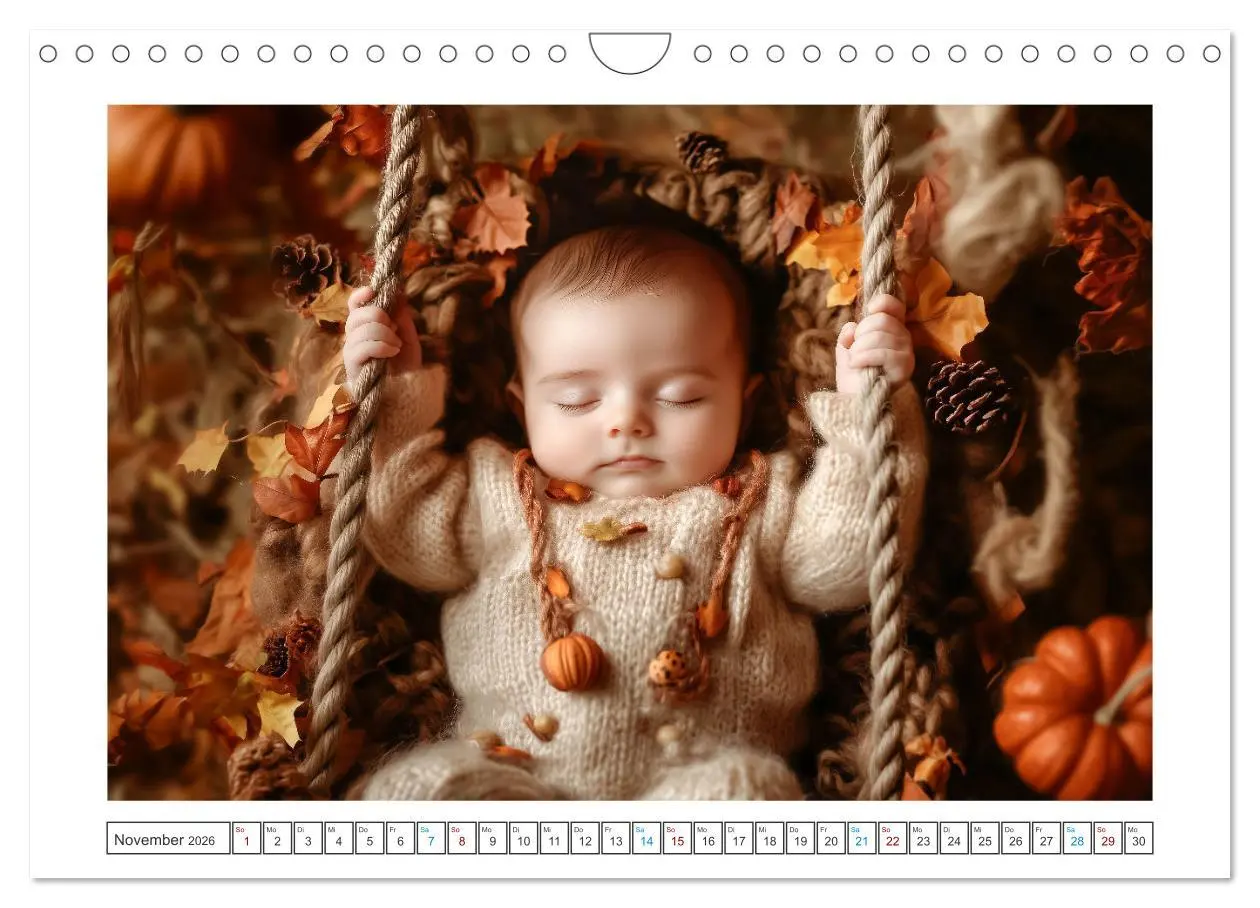 Bild: 9783457260920 | Babyzauber (Wandkalender 2026 DIN A4 quer), CALVENDO Monatskalender