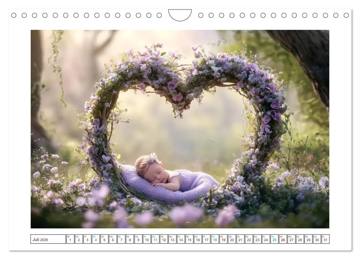 Bild: 9783457260920 | Babyzauber (Wandkalender 2026 DIN A4 quer), CALVENDO Monatskalender