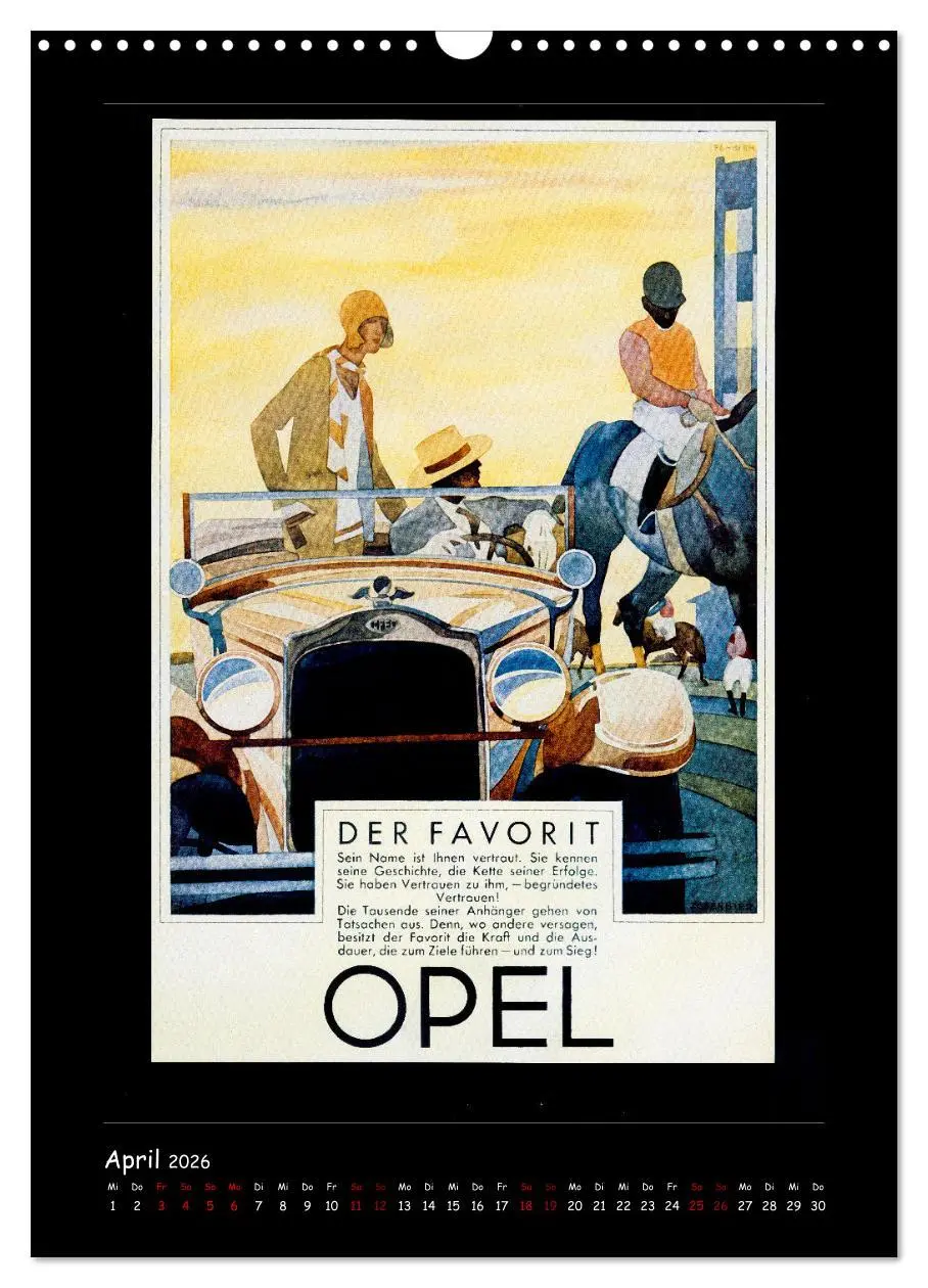 Bild: 9783516350920 | Historische Automobilplakate (Wandkalender 2026 DIN A3 hoch),...