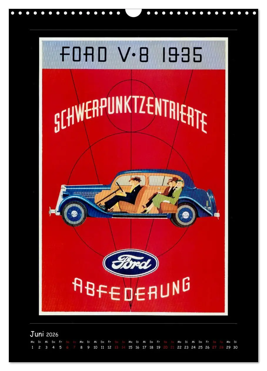 Bild: 9783516350920 | Historische Automobilplakate (Wandkalender 2026 DIN A3 hoch),...