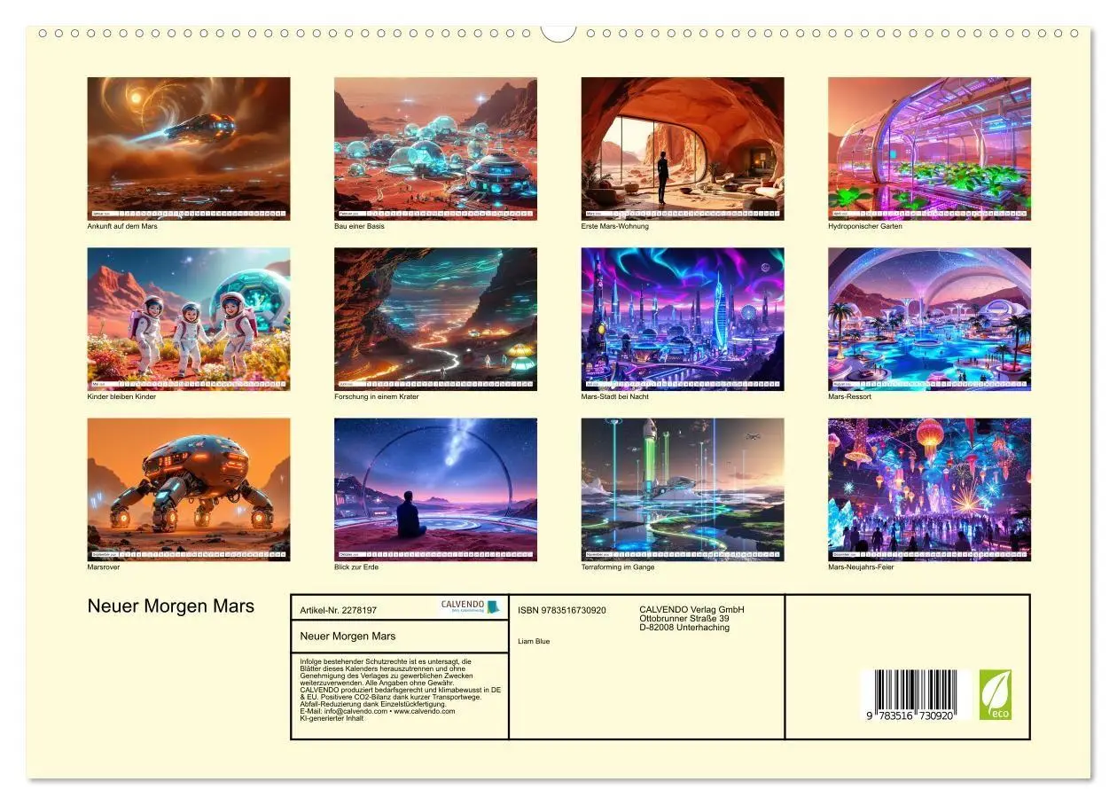 Bild: 9783516730920 | Neuer Morgen Mars (hochwertiger Premium Wandkalender 2026 DIN A2...
