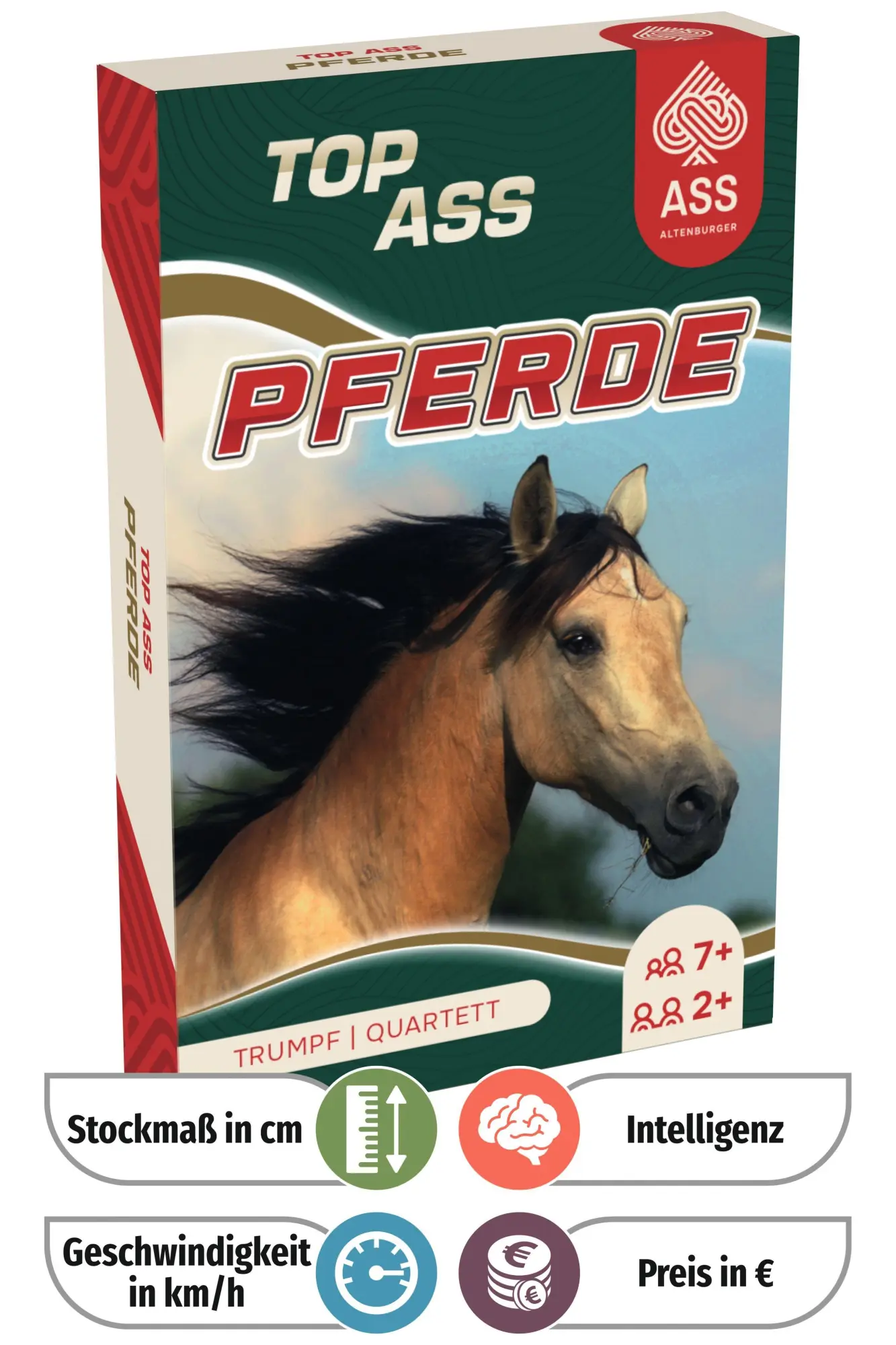 Cover: 4042677721020 | TOP ASS® - Pferde | Spielkartenfabrik Altenburg GmbH | Spiel | Deutsch