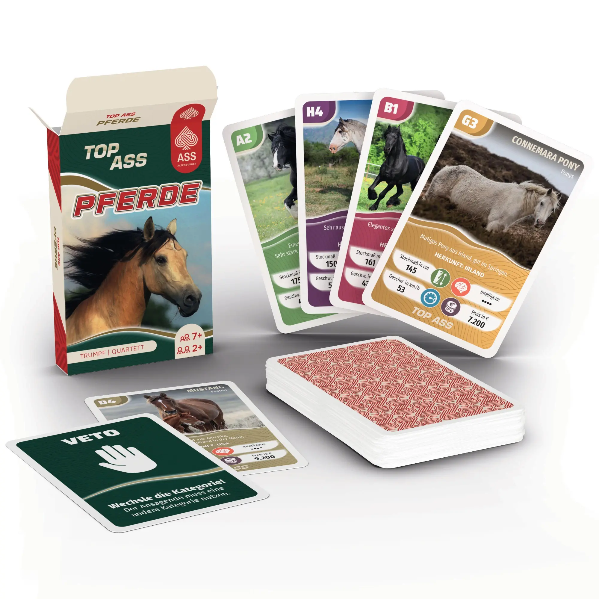 Bild: 4042677721020 | TOP ASS® - Pferde | Spielkartenfabrik Altenburg GmbH | Spiel | Deutsch