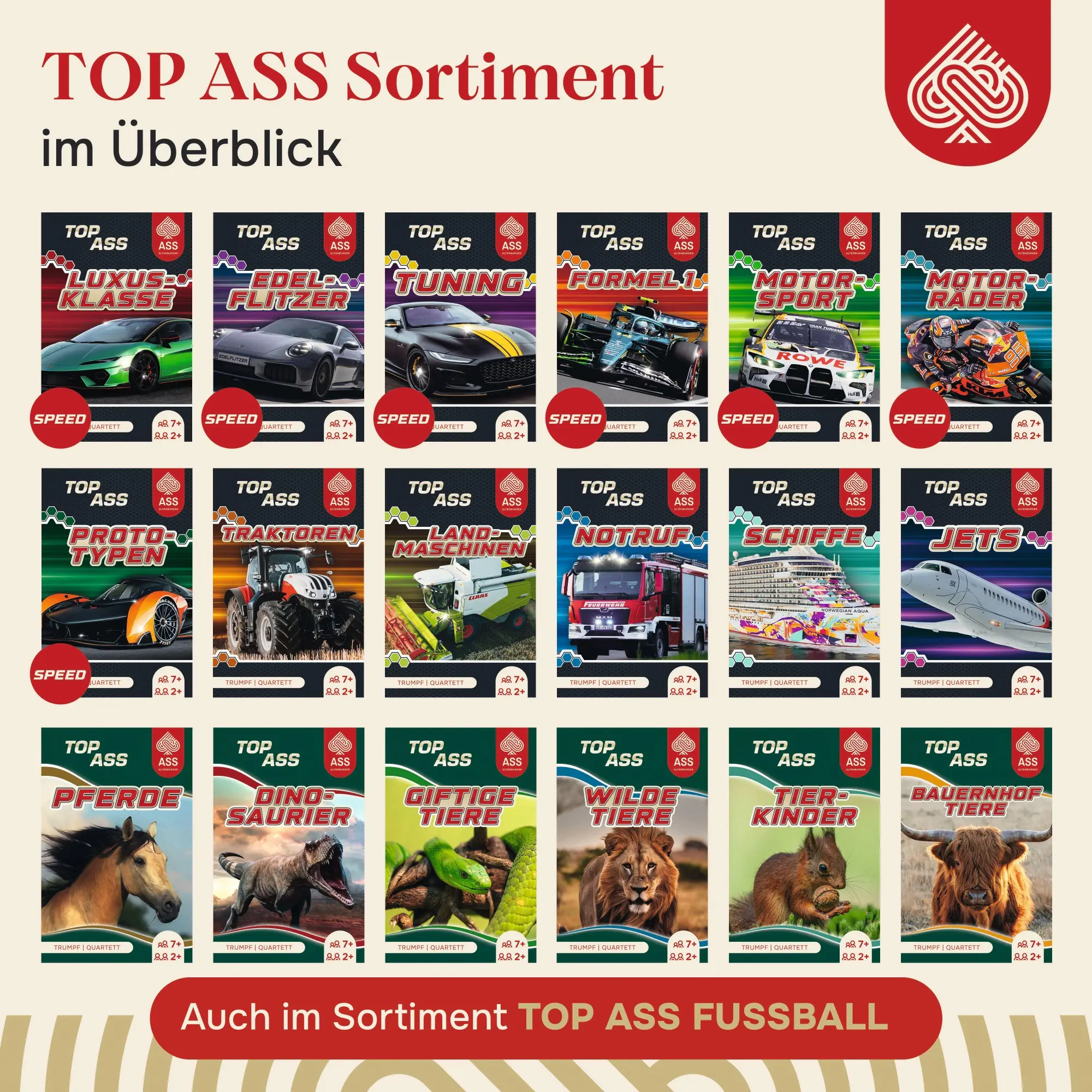 Bild: 4042677721020 | TOP ASS® - Pferde | Spielkartenfabrik Altenburg GmbH | Spiel | Deutsch