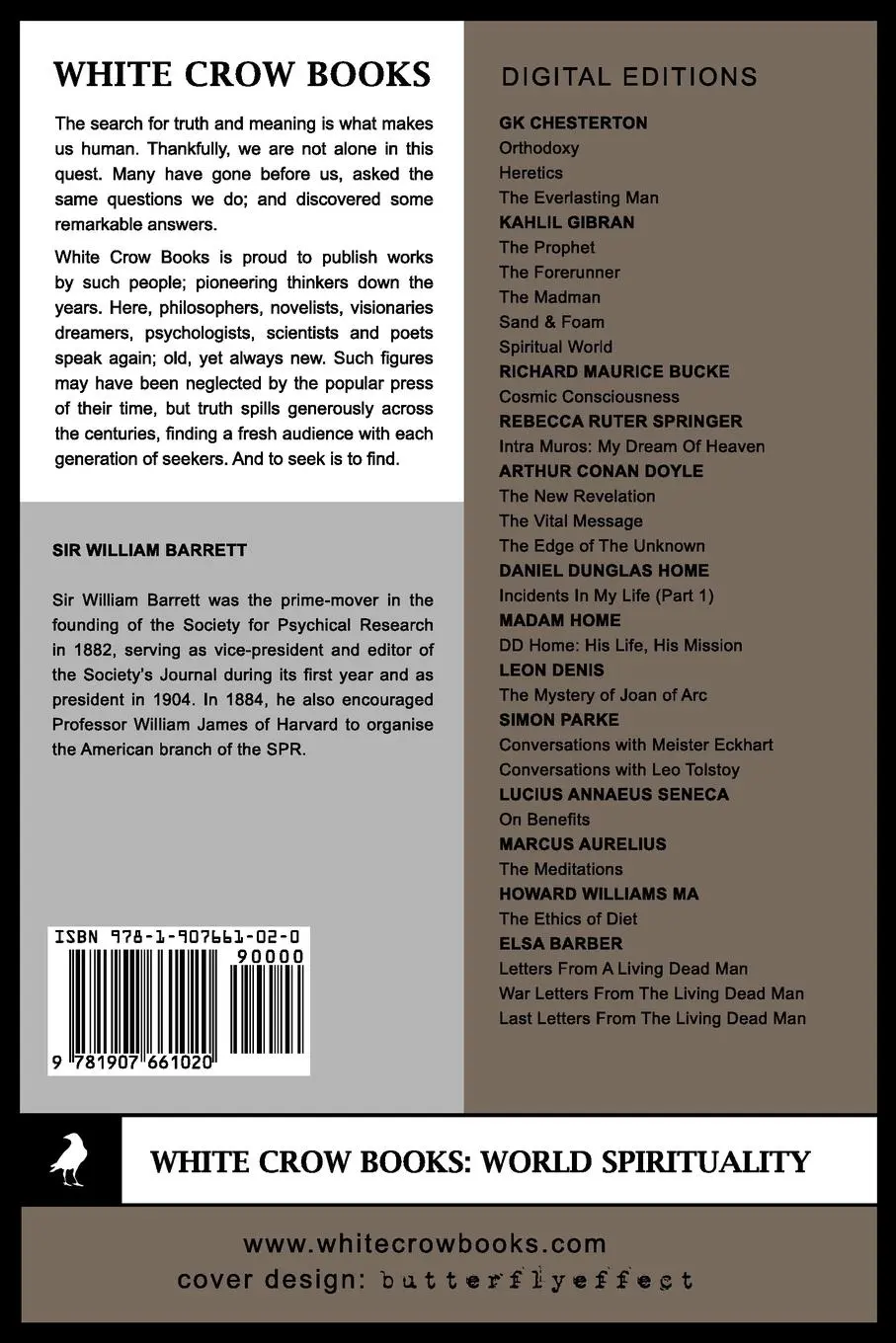 Rückseite: 9781907661020 | Deathbed Visions | William Barrett | Taschenbuch | Englisch | 2011