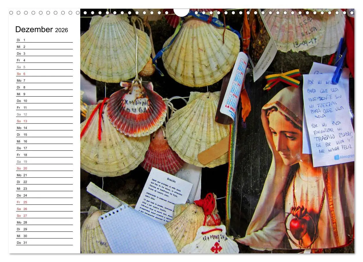 Bild: 9783457841020 | Jakobsweg - Camino Portugues Central (Wandkalender 2026 DIN A3...