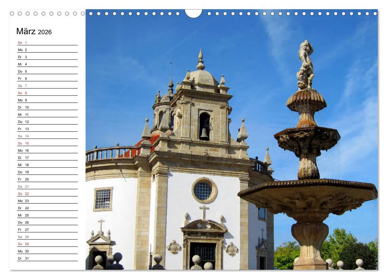 Bild: 9783457841020 | Jakobsweg - Camino Portugues Central (Wandkalender 2026 DIN A3...