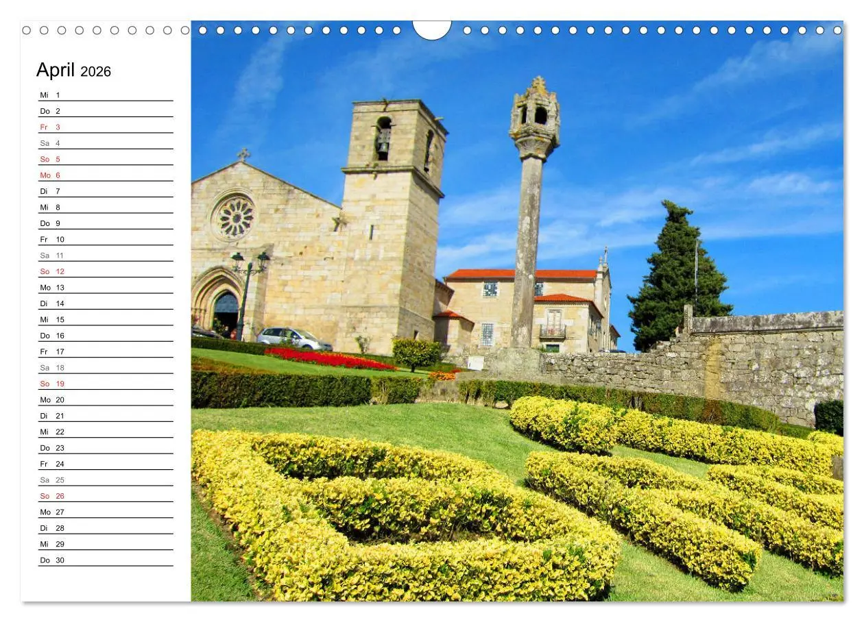 Bild: 9783457841020 | Jakobsweg - Camino Portugues Central (Wandkalender 2026 DIN A3...