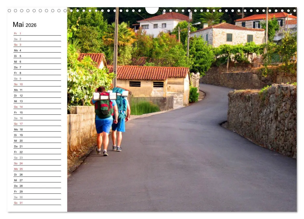Bild: 9783457841020 | Jakobsweg - Camino Portugues Central (Wandkalender 2026 DIN A3...