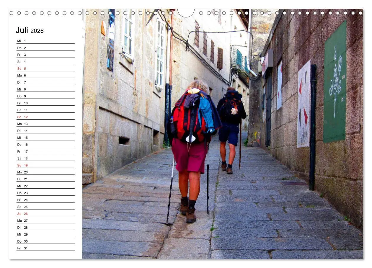 Bild: 9783457841020 | Jakobsweg - Camino Portugues Central (Wandkalender 2026 DIN A3...