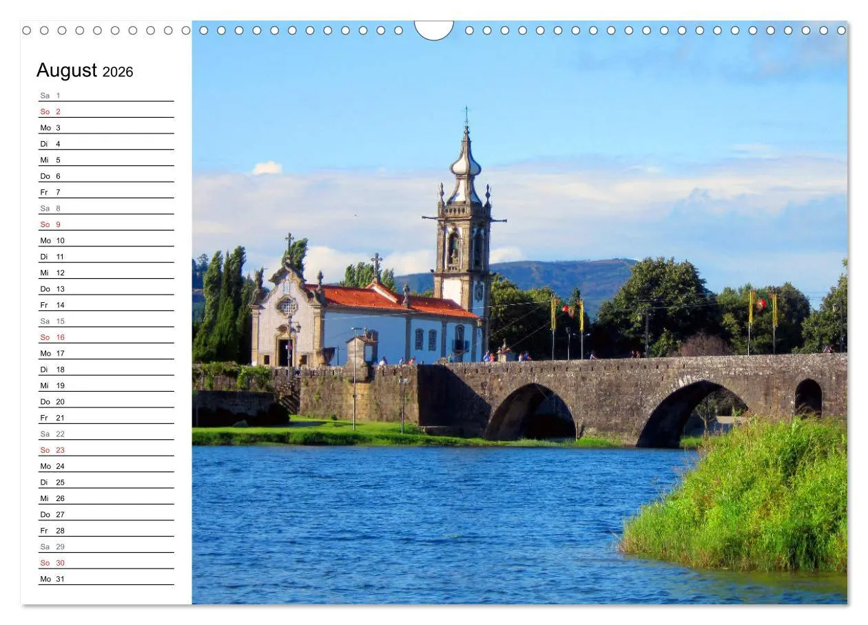 Bild: 9783457841020 | Jakobsweg - Camino Portugues Central (Wandkalender 2026 DIN A3...