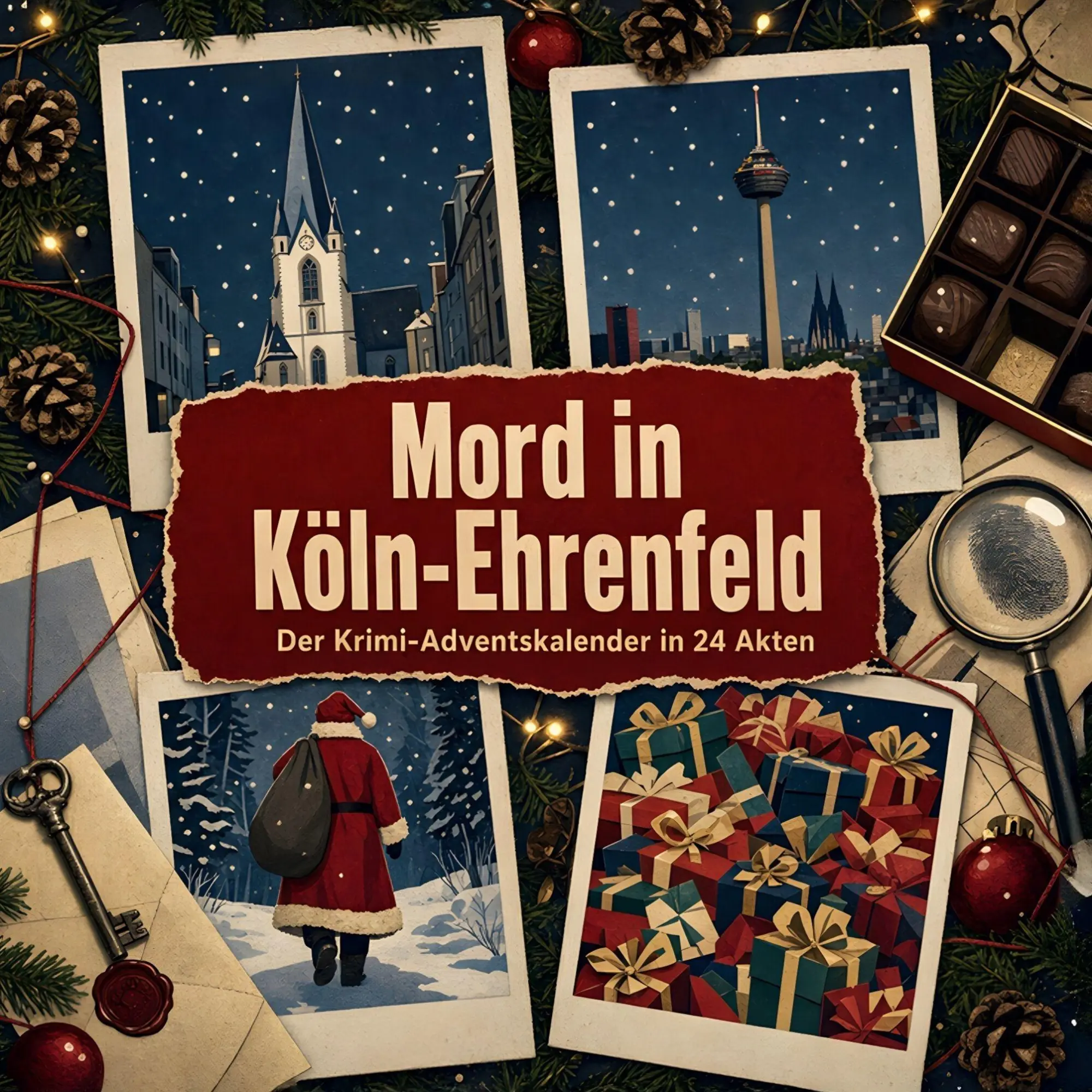 Cover: 9783696121020 | Mord in Köln-Ehrenfeld | Der Krimi-Adventskalender in 24 Akten | Buch