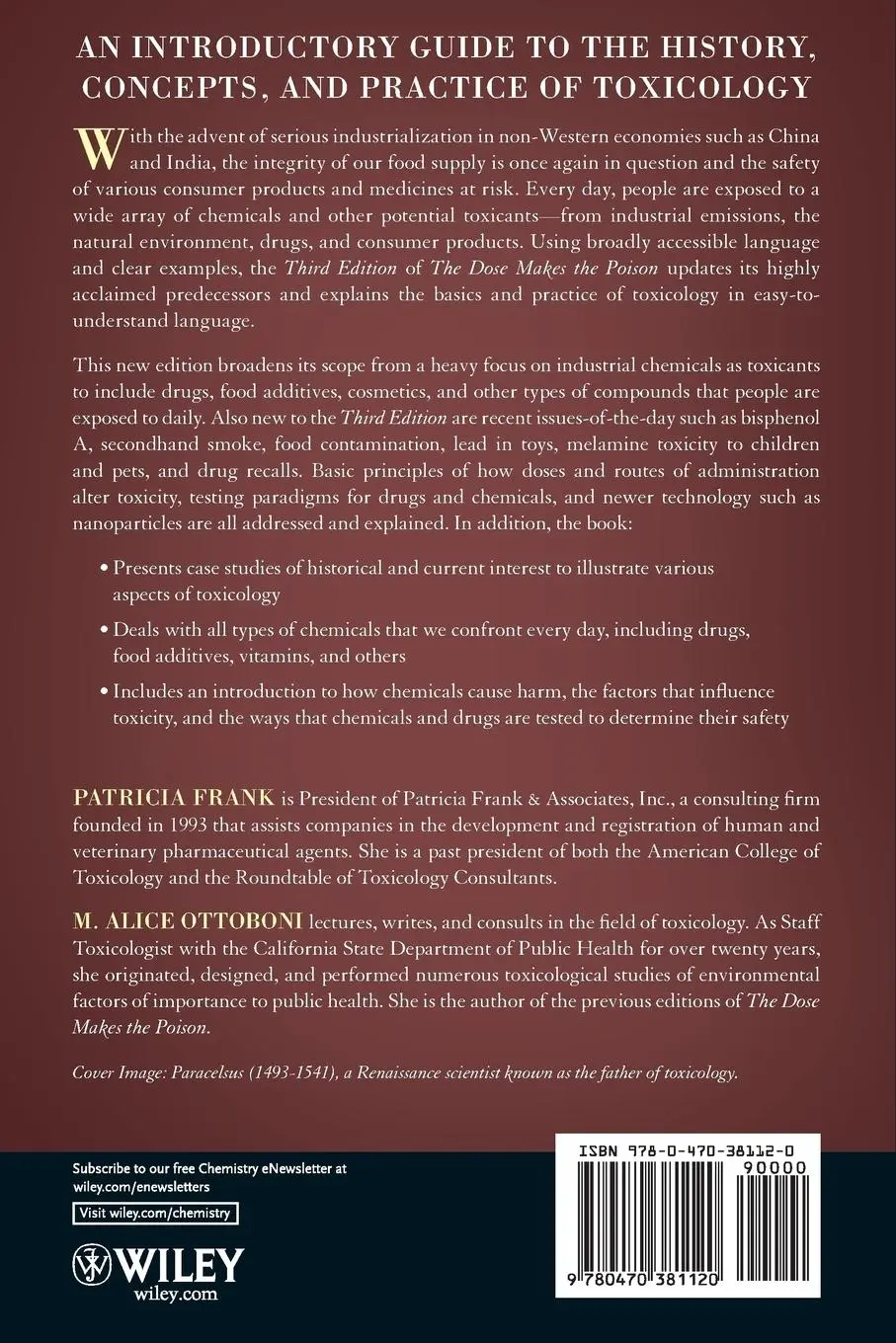Rückseite: 9780470381120 | The Dose Makes the Poison | A Plain-Language Guide to Toxicology