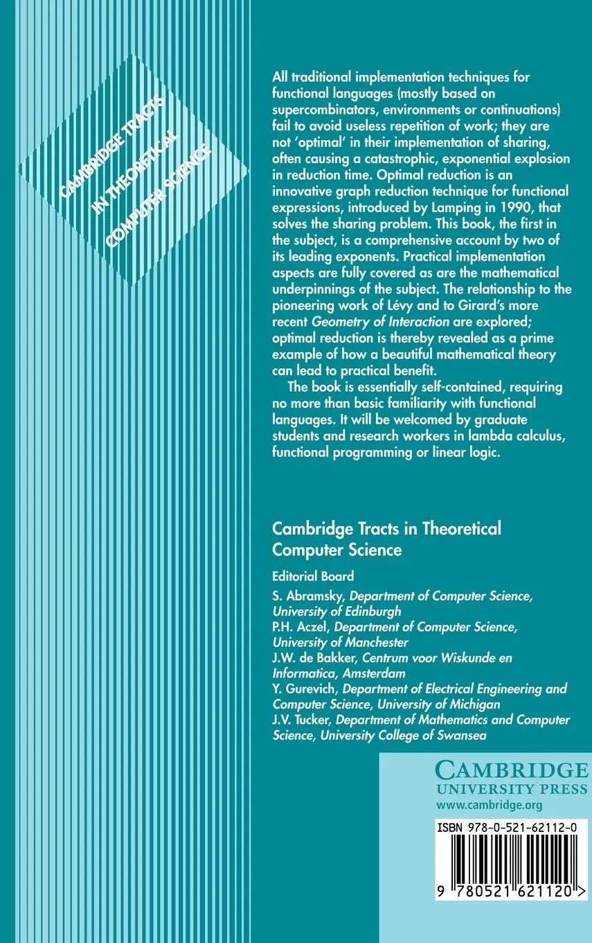 Rückseite: 9780521621120 | The Optimal Implementation of Functional Programming Languages | Buch