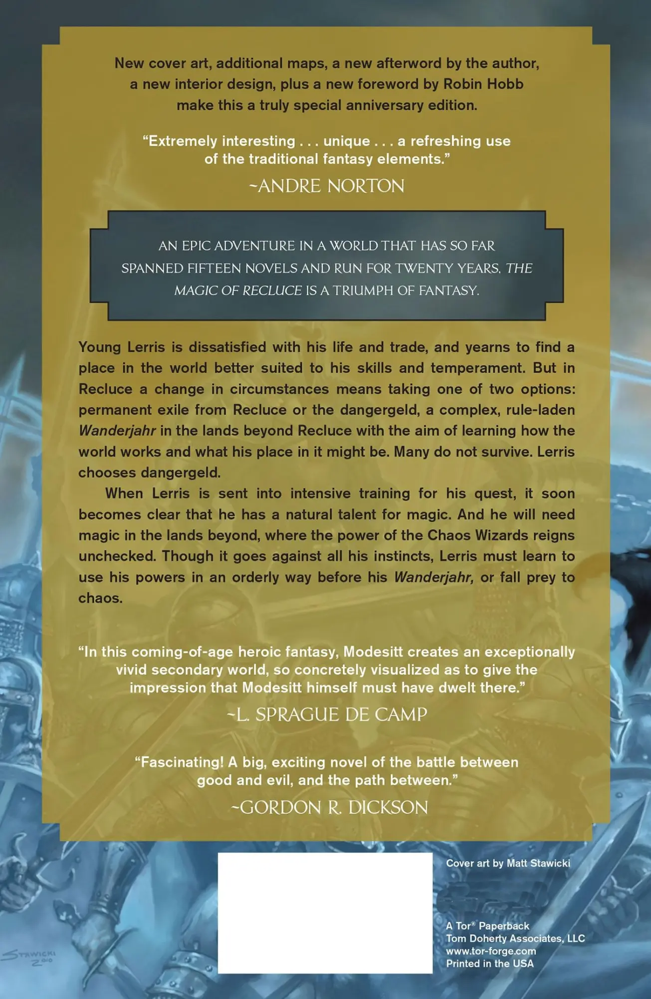 Rückseite: 9780765331120 | The Magic of Recluce | L. E. Jr. Modesitt | Taschenbuch | Englisch