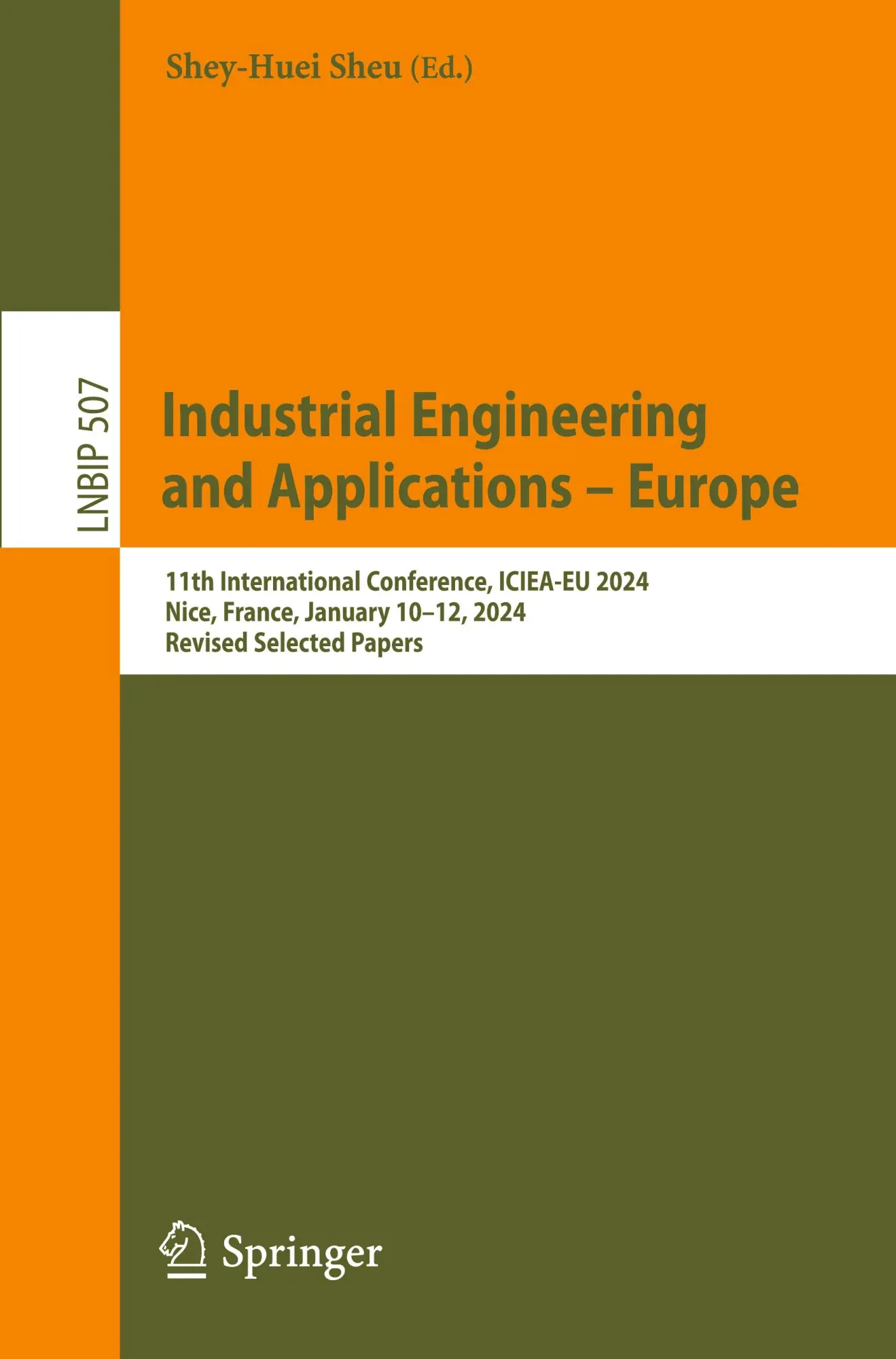 Cover: 9783031581120 | Industrial Engineering and Applications - Europe | Shey-Huei Sheu | x