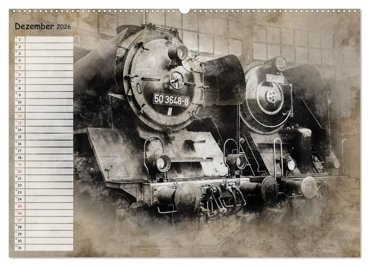 Bild: 9783457901120 | Dampflok Impressionen (Wandkalender 2026 DIN A2 quer), CALVENDO...