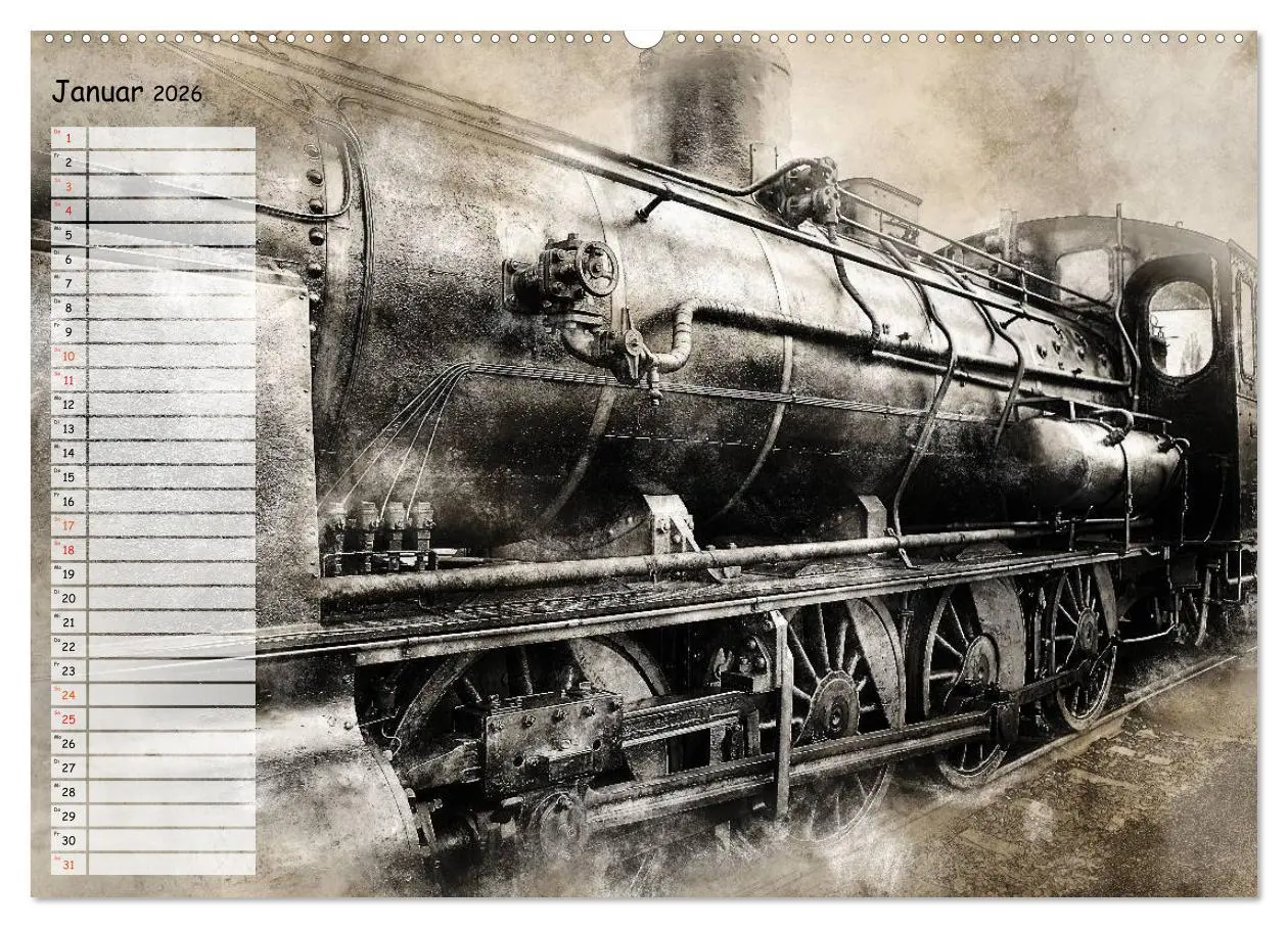 Bild: 9783457901120 | Dampflok Impressionen (Wandkalender 2026 DIN A2 quer), CALVENDO...