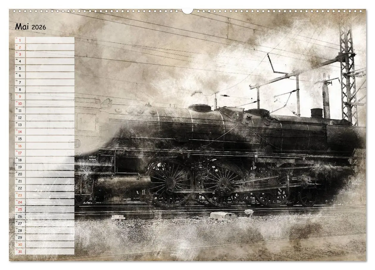 Bild: 9783457901120 | Dampflok Impressionen (Wandkalender 2026 DIN A2 quer), CALVENDO...