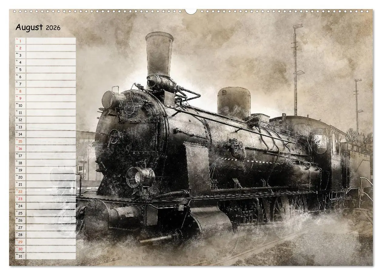 Bild: 9783457901120 | Dampflok Impressionen (Wandkalender 2026 DIN A2 quer), CALVENDO...