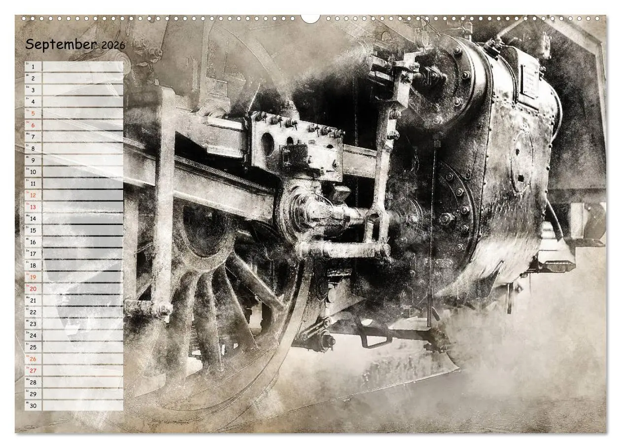 Bild: 9783457901120 | Dampflok Impressionen (Wandkalender 2026 DIN A2 quer), CALVENDO...