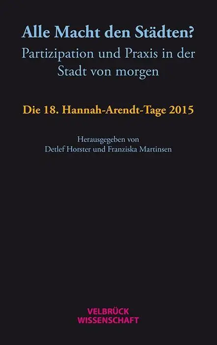 Cover: 9783958321120 | Alle Macht den Städten? | Detlef Horster | Taschenbuch | 112 S. | 2016