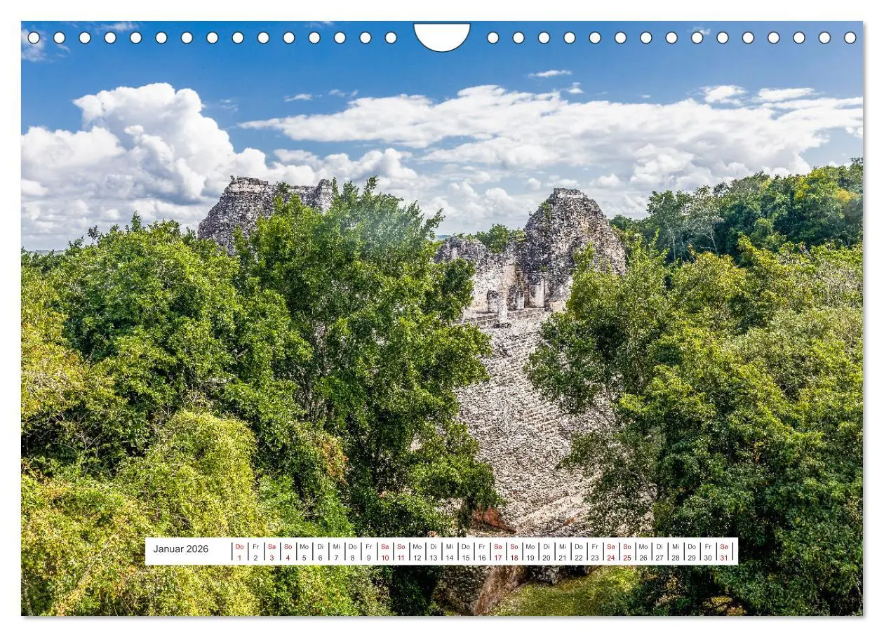 Bild: 9783457371220 | Yucatan-Bauwerke der MAYA (Wandkalender 2026 DIN A4 quer), CALVENDO...