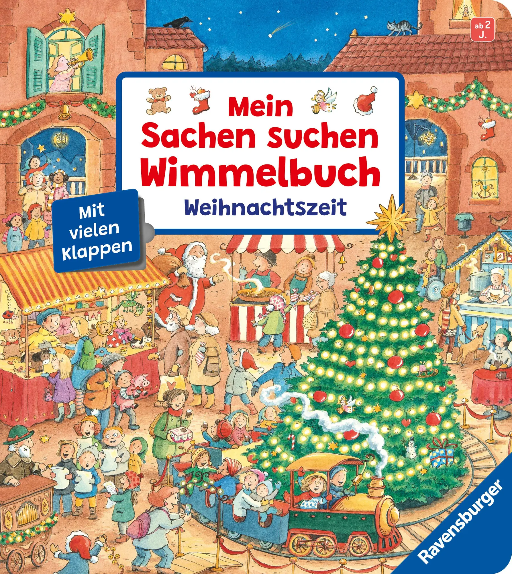 Cover: 9783473421220 | Mein Sachen suchen Wimmelbuch: Weihnachtszeit | Franziska Harvey