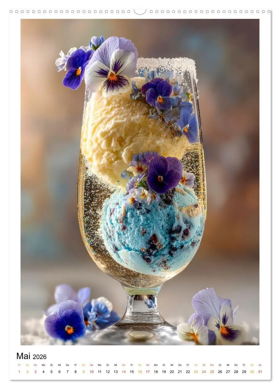 Bild: 9783516601220 | Lecker Eis (hochwertiger Premium Wandkalender 2026 DIN A2 hoch),...