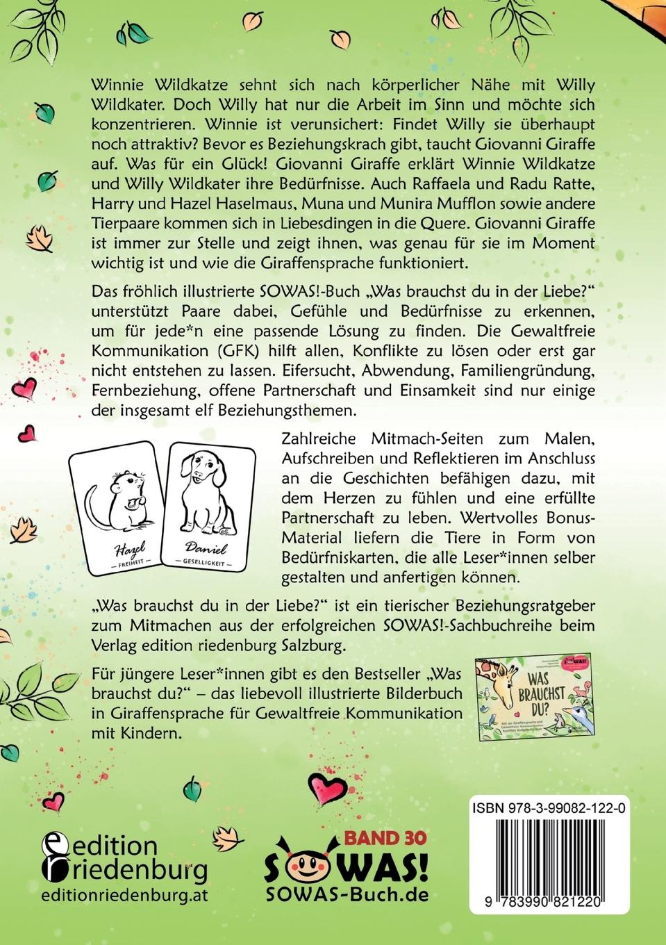 Rückseite: 9783990821220 | Was brauchst du in der Liebe? Paarbeziehungen liebevoll gestalten:...