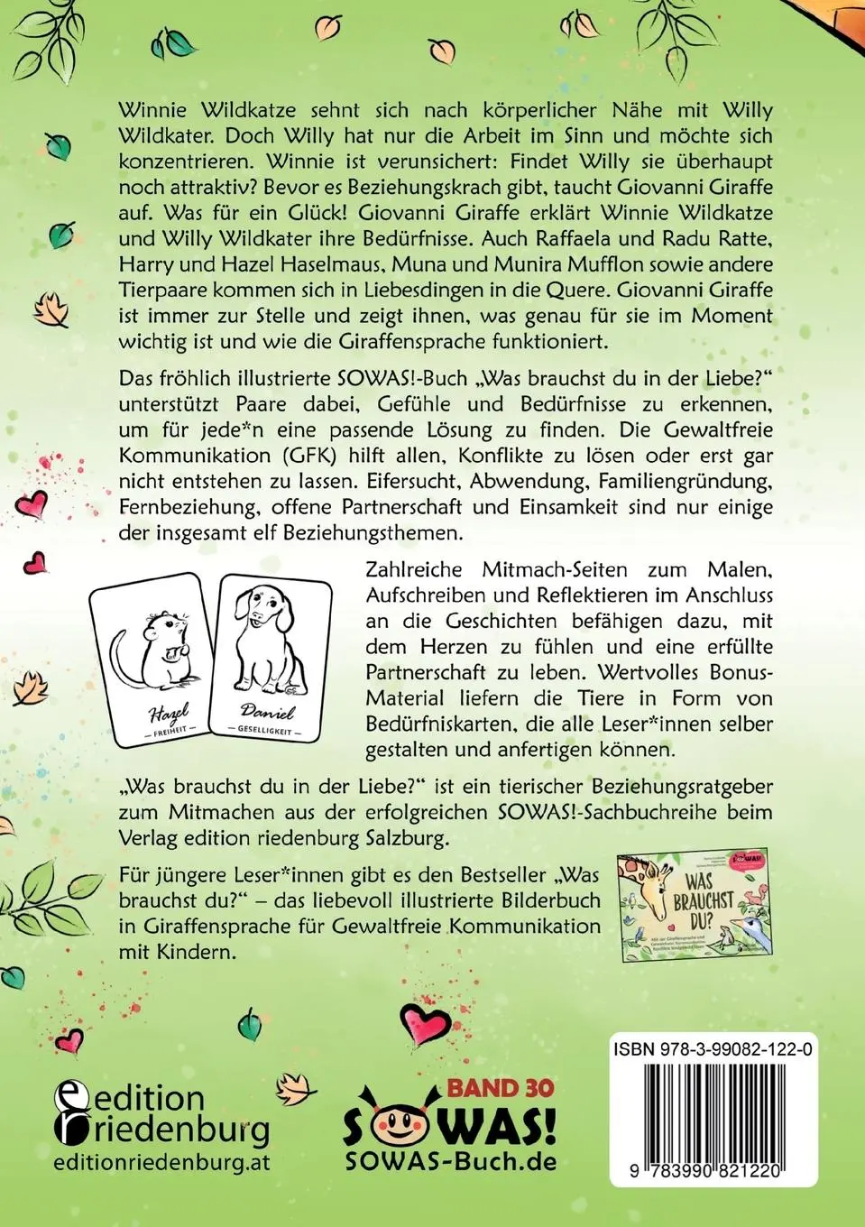 Rückseite: 9783990821220 | Was brauchst du in der Liebe? Paarbeziehungen liebevoll gestalten:...