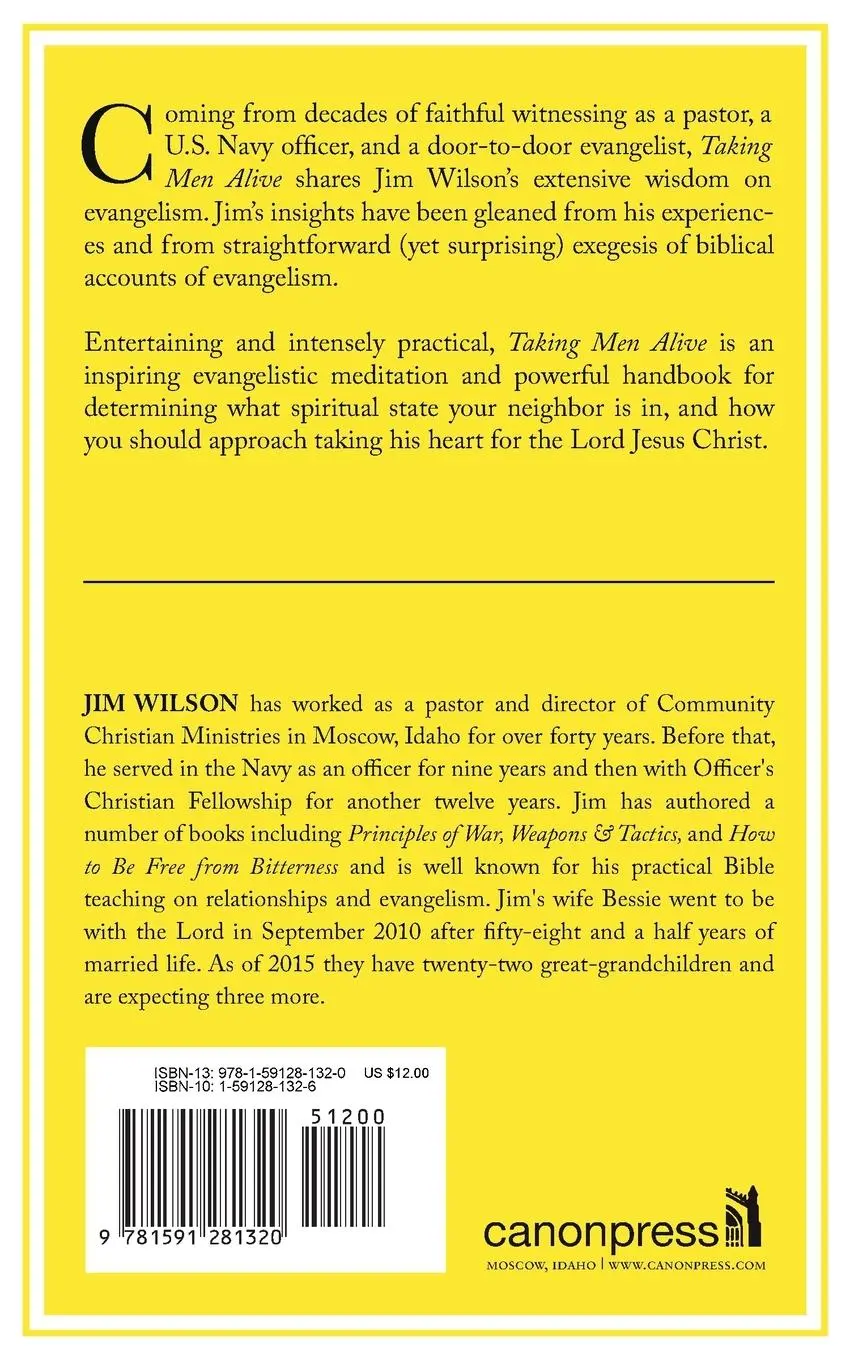 Rückseite: 9781591281320 | Taking Men Alive | Evangelism on the Front Lines | James I Wilson