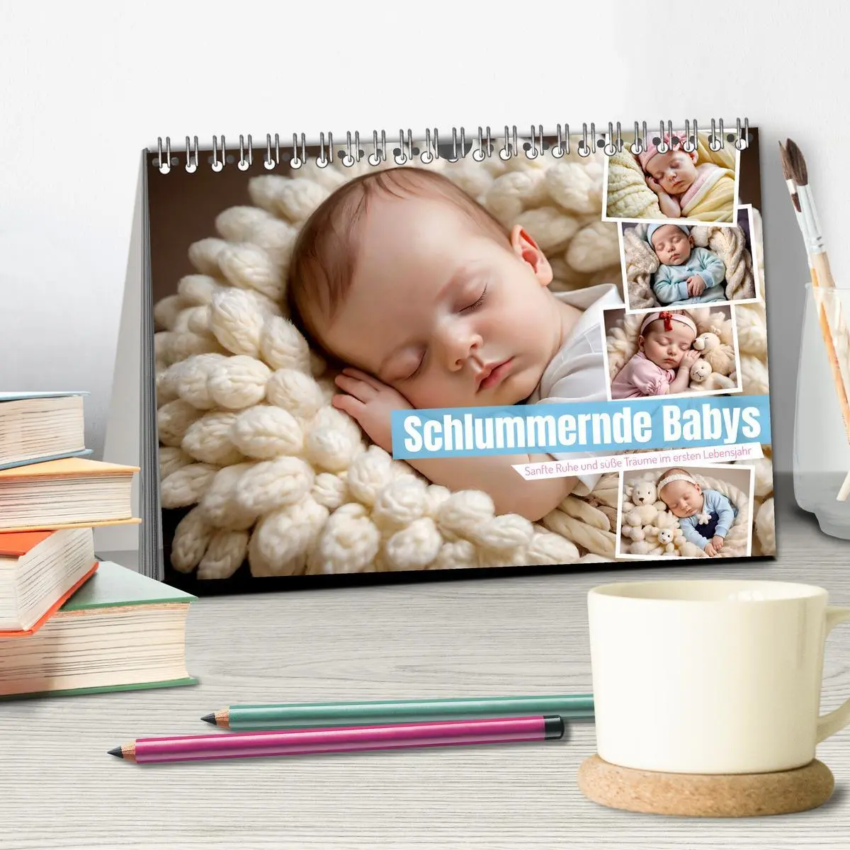 Bild: 9783457431320 | Schlummernde Babys (Tischkalender 2026 DIN A5 quer), CALVENDO...