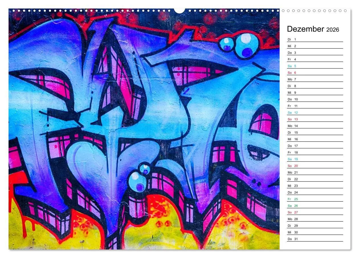 Bild: 9783457981320 | Dresden Graffiti (Wandkalender 2026 DIN A2 quer), CALVENDO...