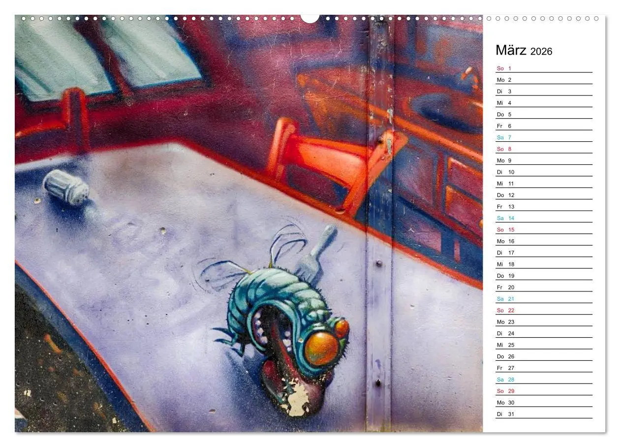 Bild: 9783457981320 | Dresden Graffiti (Wandkalender 2026 DIN A2 quer), CALVENDO...
