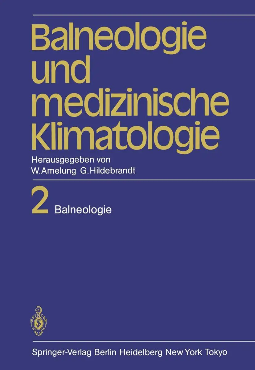 Cover: 9783642701320 | Balneologie und medizinische Klimatologie | Band 2: Balneologie | Buch