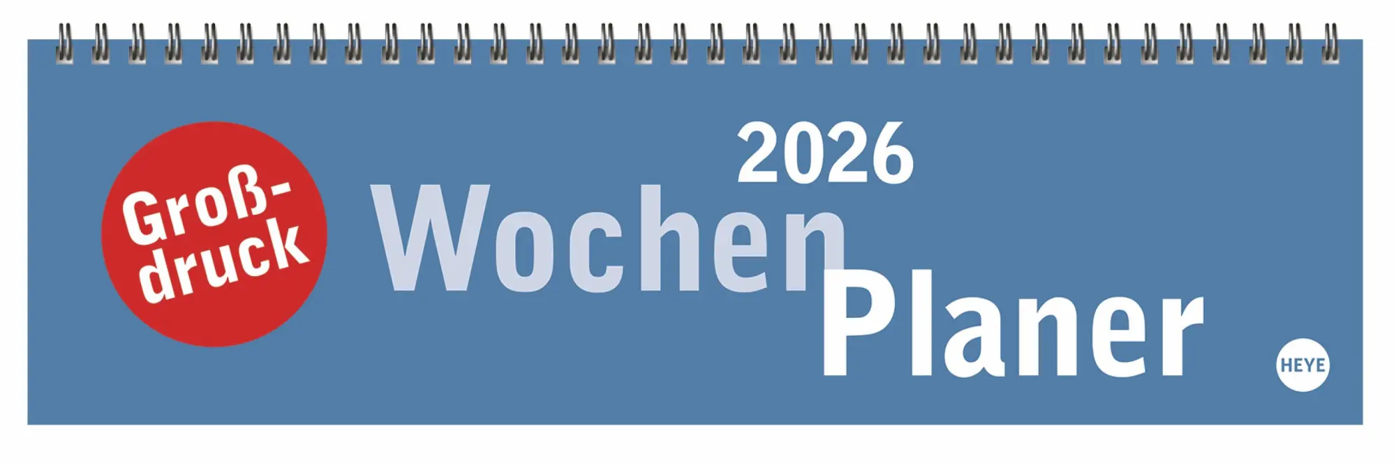 Cover: 9783756411320 | Großdruck Wochenquerplaner 2026 | Heye | Kalender | Bürokalender Heye