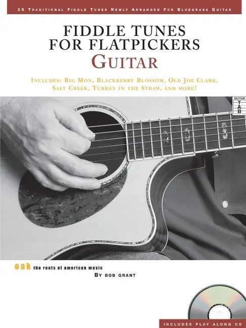 Cover: 752187651420 | Fiddle Tunes for Flatpickers - Guitar - Book/Online Audio | Bob Grant
