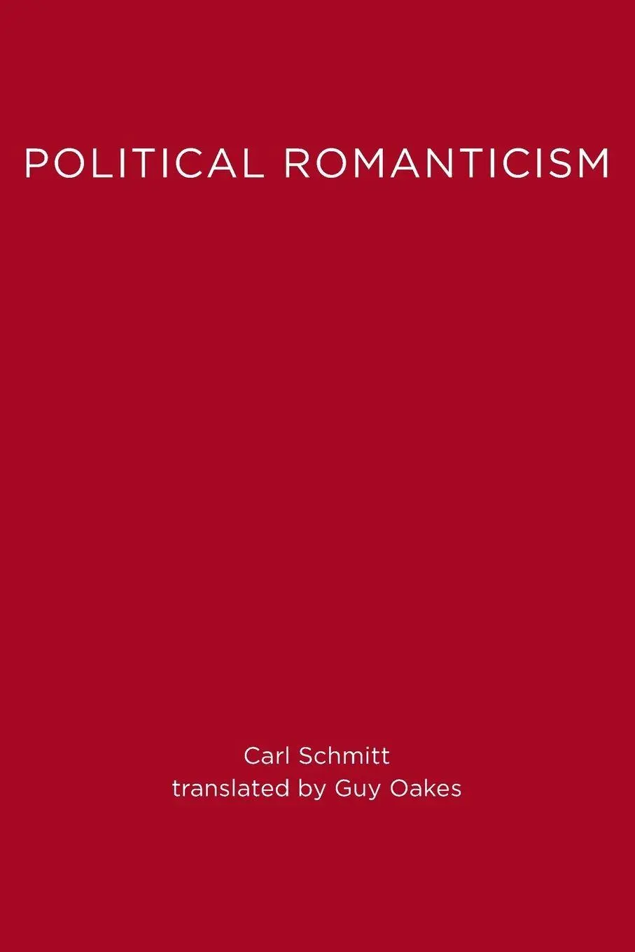 Cover: 9780262691420 | Political Romanticism | Carl Schmitt | Taschenbuch | Englisch | 1991