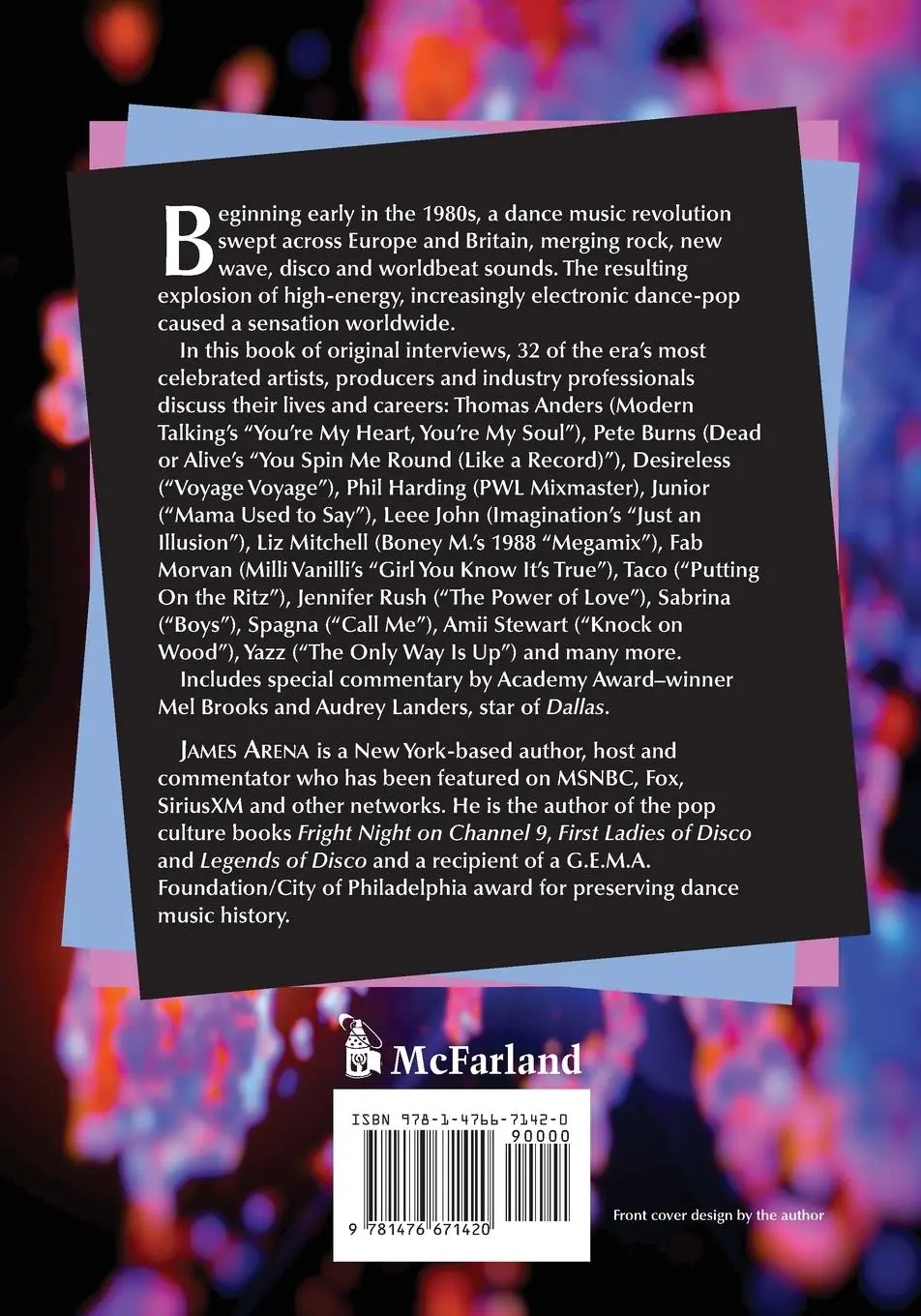 Rückseite: 9781476671420 | Europe's Stars of '80s Dance Pop | James Arena | Taschenbuch | 2017