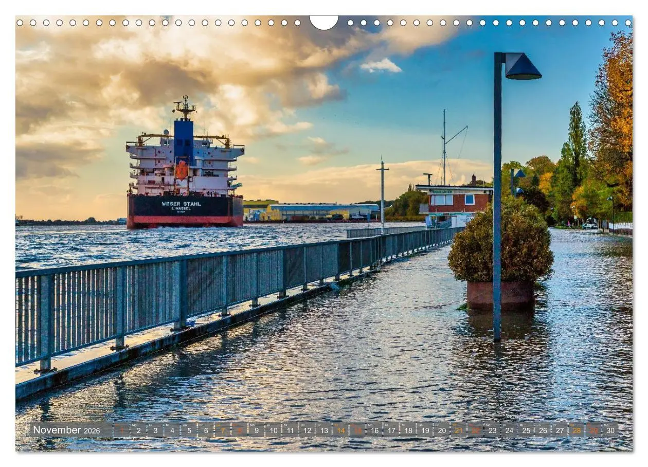 Bild: 9783457801420 | Bremens maritimer Norden: Vegesack (Wandkalender 2026 DIN A3 quer),...