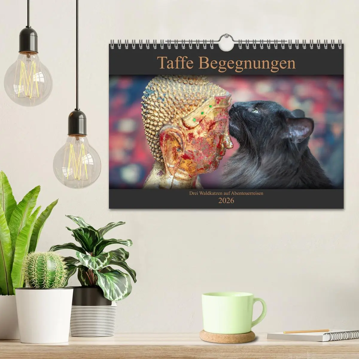 Bild: 9783457971420 | Taffe Begegnungen-Drei Waldkatzen auf Abenteuerreisen (Wandkalender...