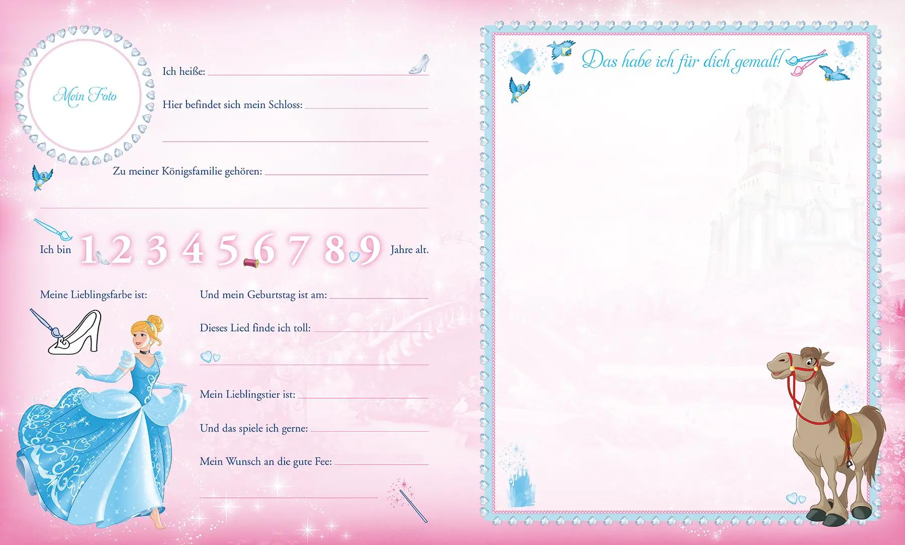 Bild: 9783833241420 | Disney Cinderella: Meine ersten Freunde | Kindergartenfreundebuch