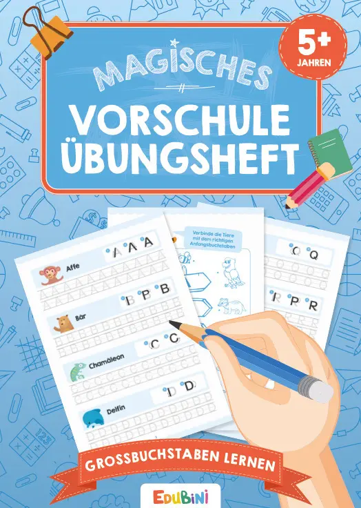 Bild: 4270004291520 | Magisches Vorschule Übungsheft: Großbuchstaben lernen | Taschenbuch
