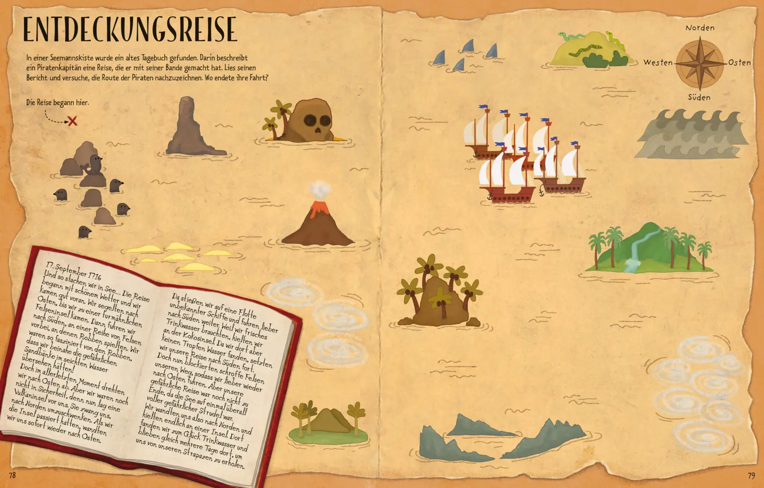 Bild: 9781035701520 | Piratenabenteuer - Rätseln, Malen, Mitmachen | Hore | Taschenbuch